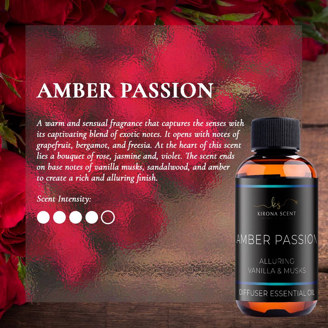 250ml Diffuser Essential Oil - Amber Passion Essential Oil