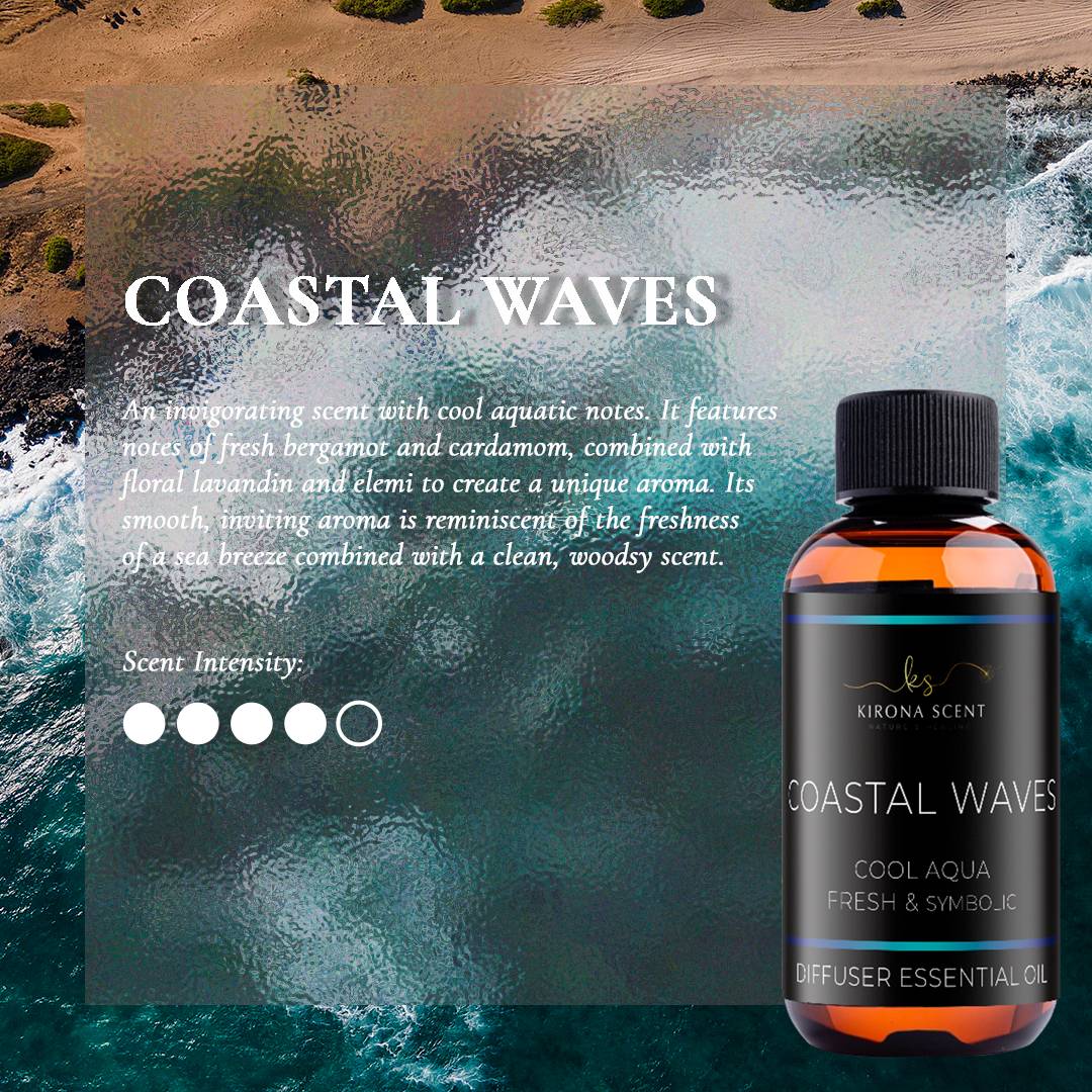 120ml Diffuser Essential Oil - Coastal Waves Essential Oil