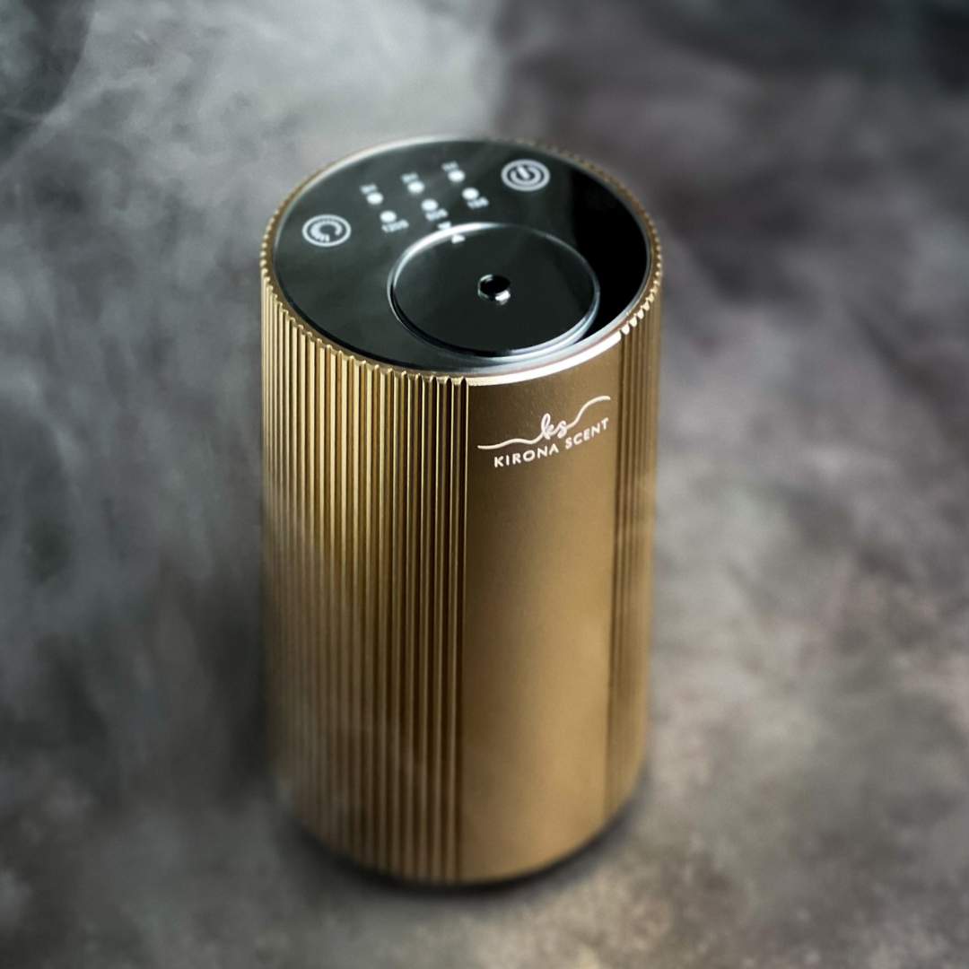 Waterless Diffuser - The Mood Aroma Nebulizer (Champagne Gold)