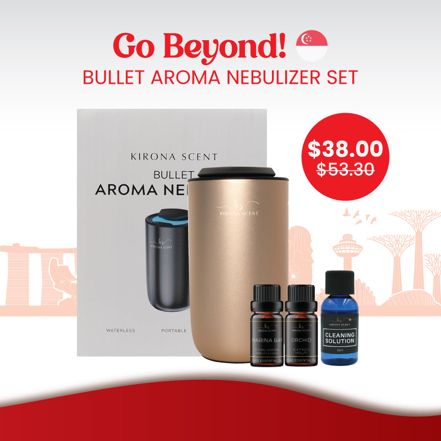 Go Beyond! 🇸🇬 Bullet Aroma Nebulizer Set (Metallic Gold)