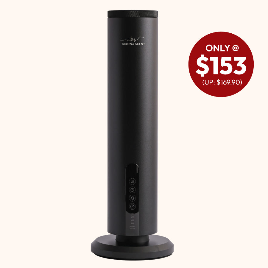 Waterless Diffuser - Tower Nebulizer (Black)