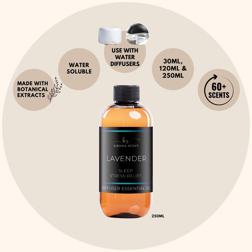 250ml Diffuser Essential Oil (Bundle of 3)