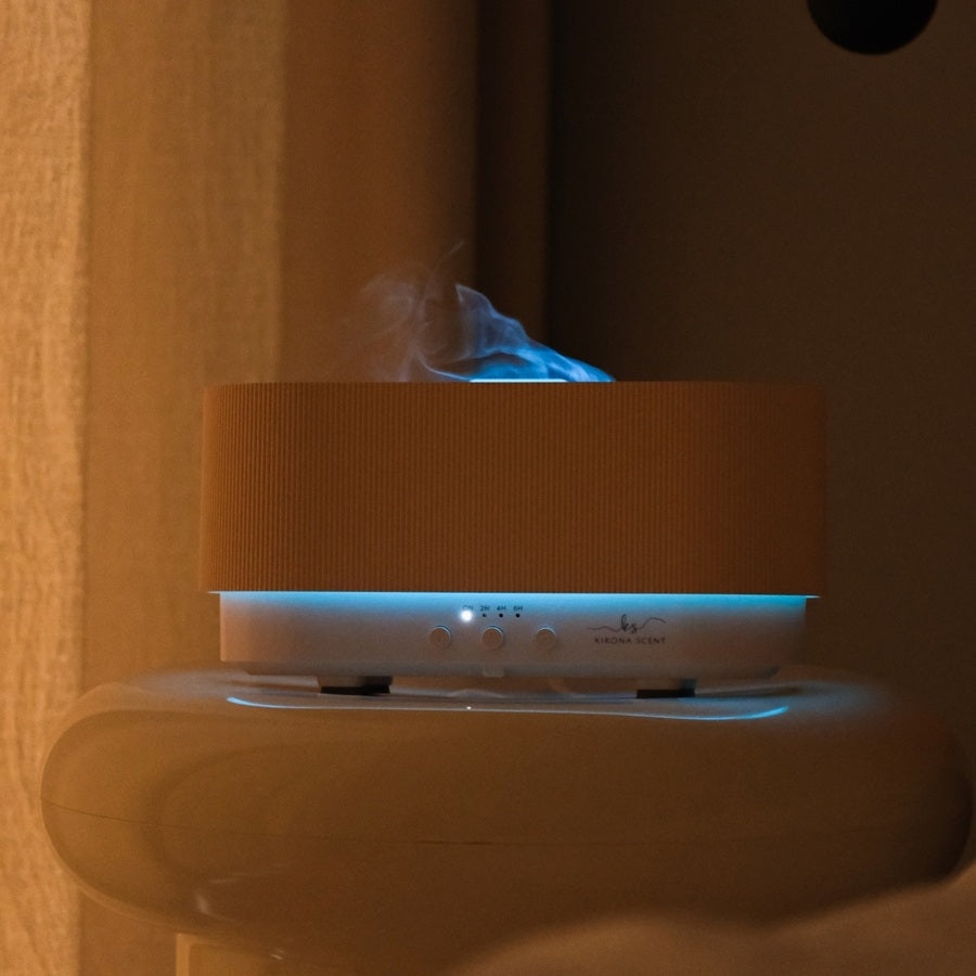 [Mother's Day Special] Amber Fire Aroma Diffuser (Cream) Set