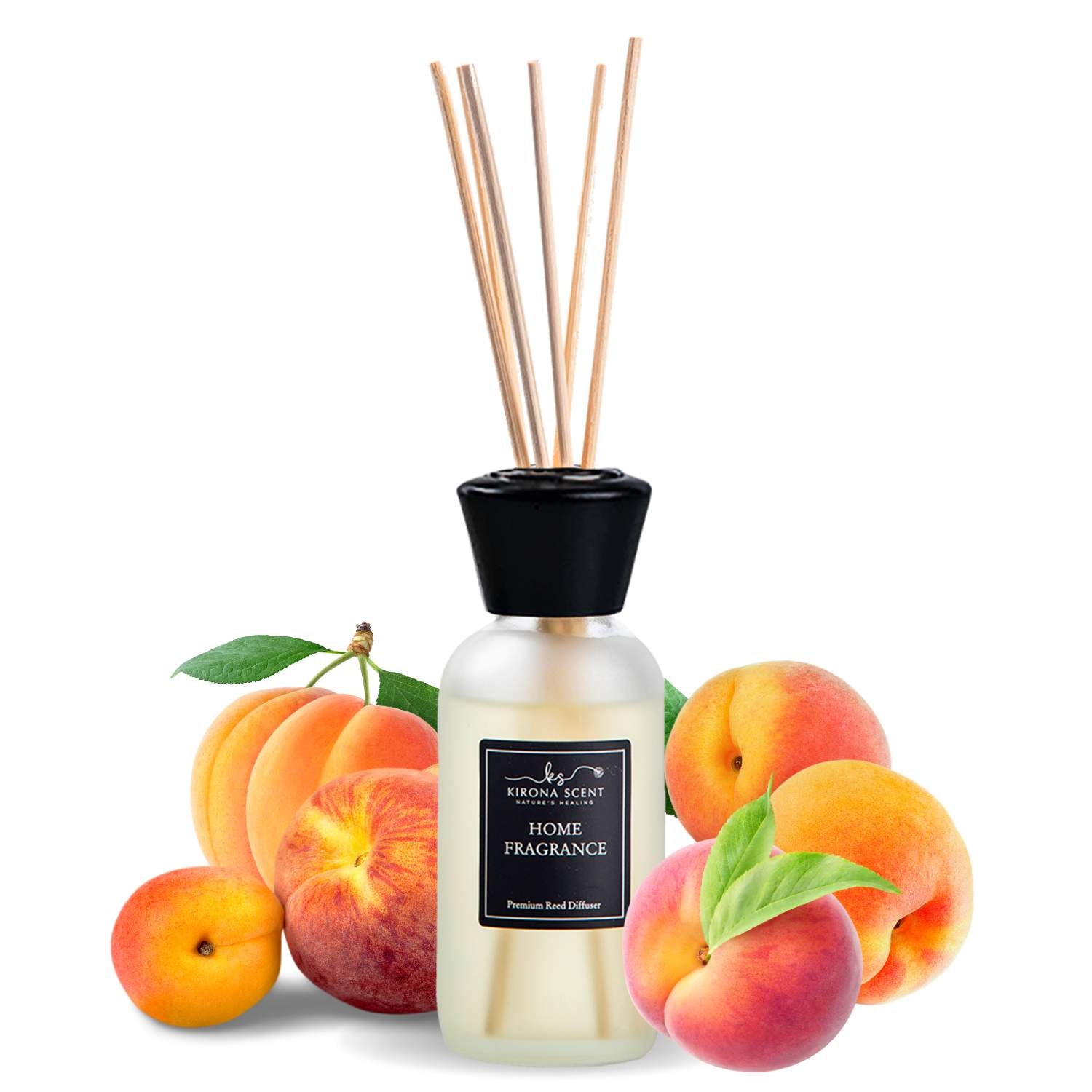 Spa Reed Diffuser (White) - Apricot Peach Home Fragrance – Kirona Scent
