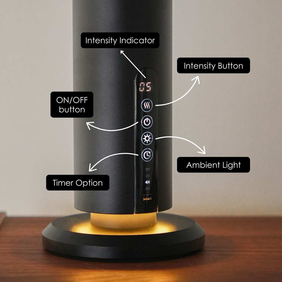 Diffuser Button Waterless Diffuser - Tower Nebulizer (Black) – Kirona Scent