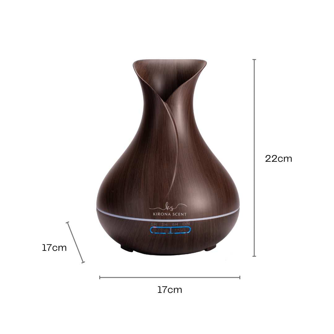 Tulip Aroma Diffuser 500ml (Dark Wood)