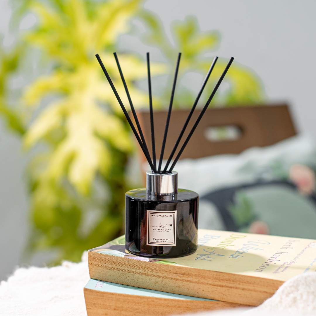 Amber Passion Luxe Reed Diffuser (Black)