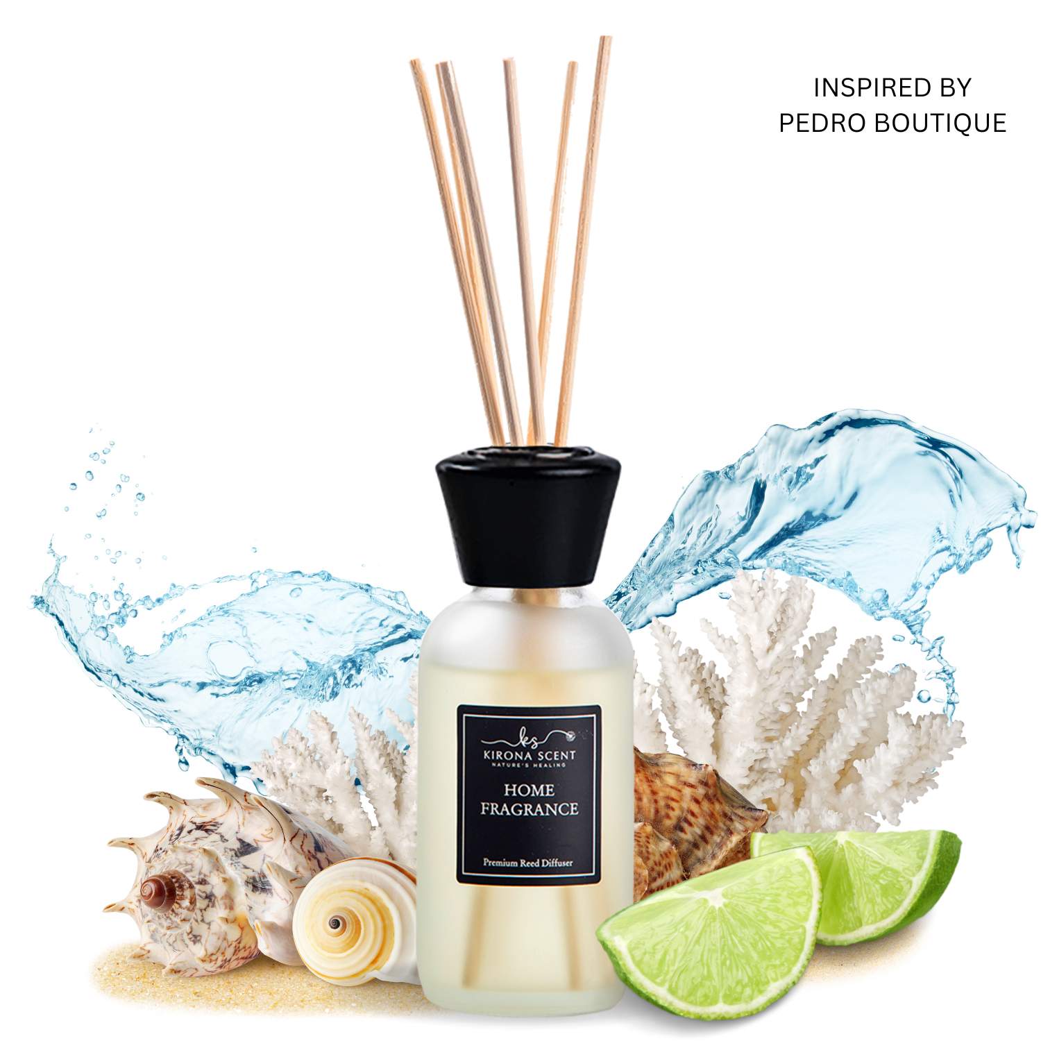 Spa Reed Diffuser (White) - Coastal Waves Home Fragrance – Kirona Scent