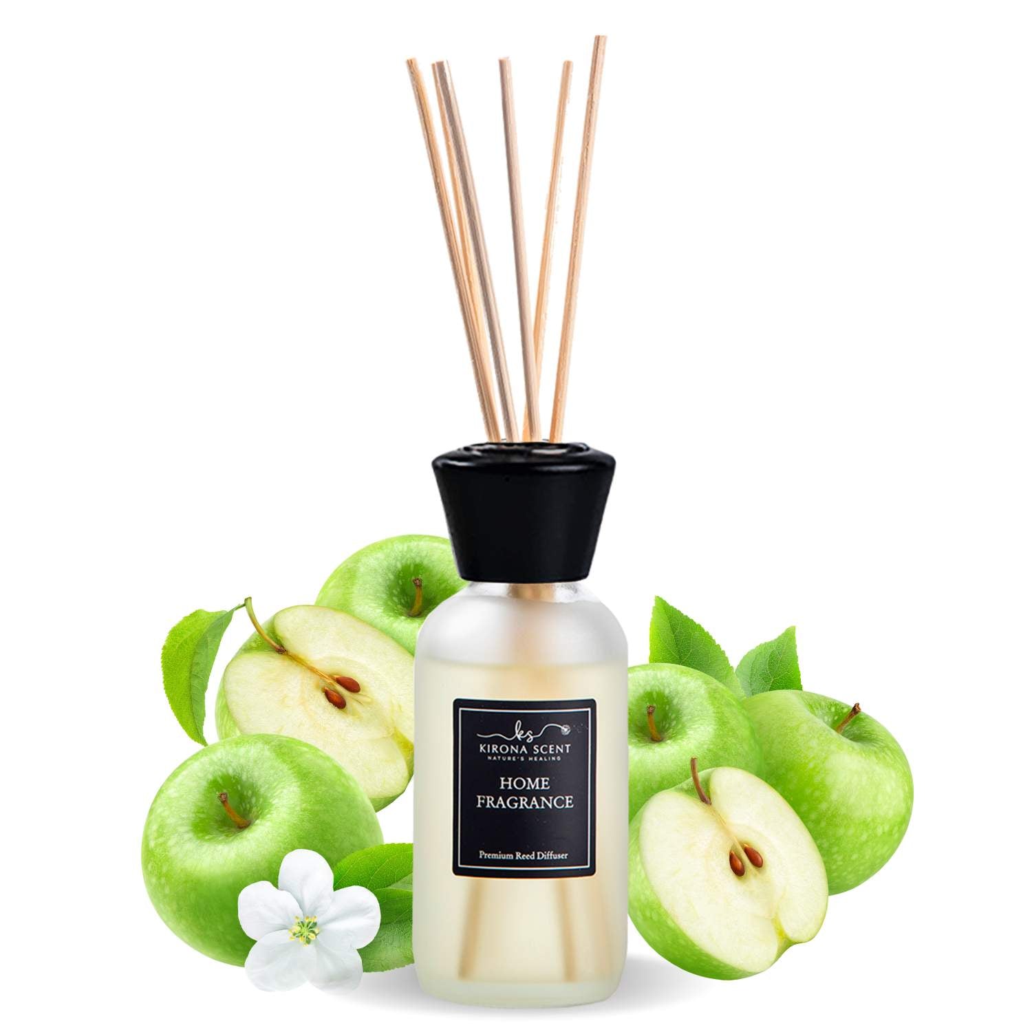 Spa Reed Diffuser (White) - Green Apple