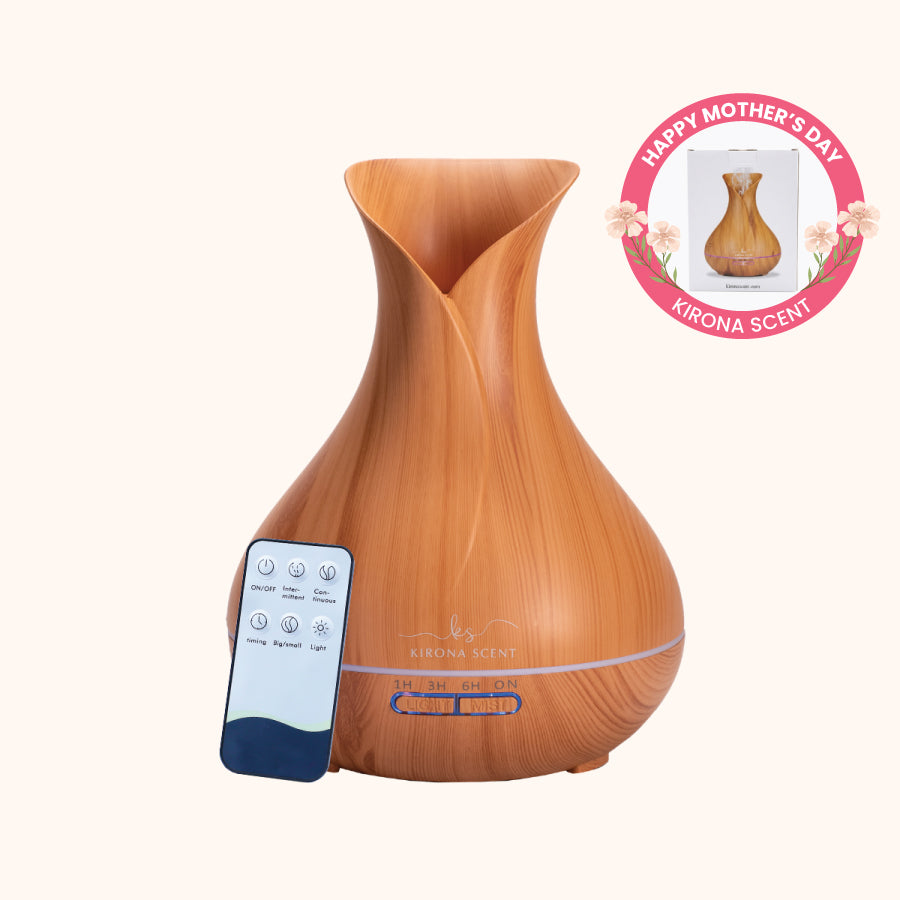 Tulip Aroma Diffuser 500ml (Light Wood)