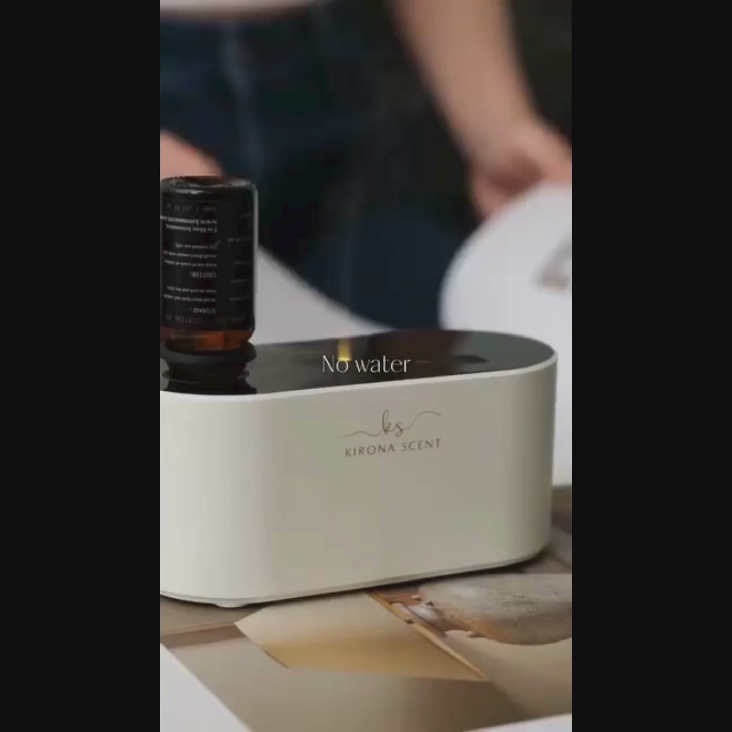 Waterless Diffuser - Zen Aroma Nebulizer (White)