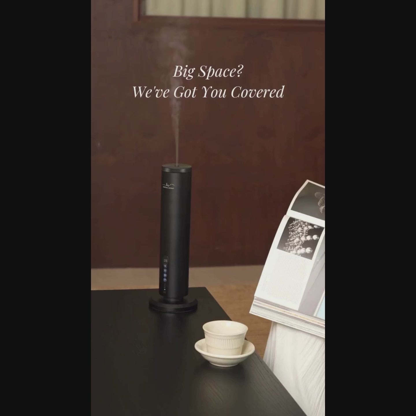 Waterless Diffuser - Tower Nebulizer (Black)