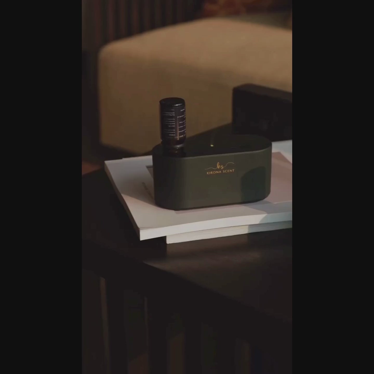 Waterless Diffuser - Zen Aroma Nebulizer (Black)