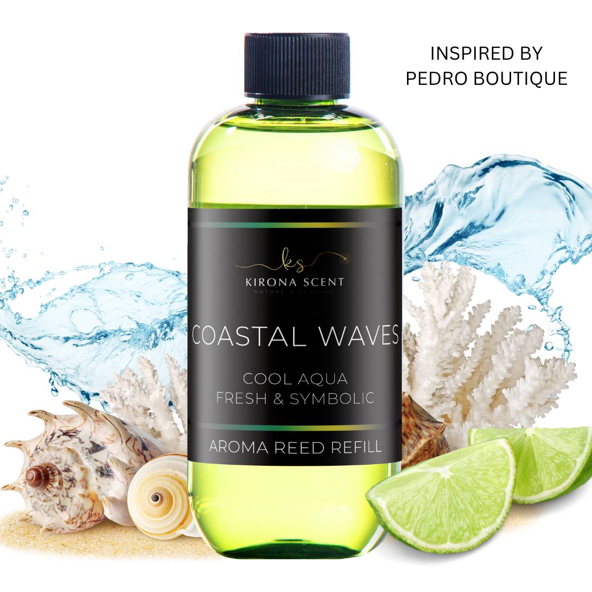 250ml Aroma Reed Refill for Reed Diffusers - Coastal Waves – Kirona Scent