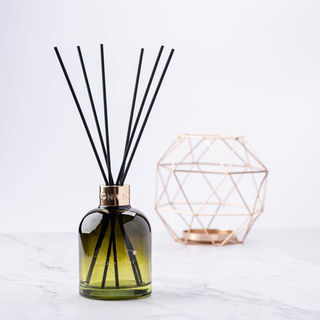 Green Tea Posh Reed Diffuser (Jade Green) – Kirona Scent