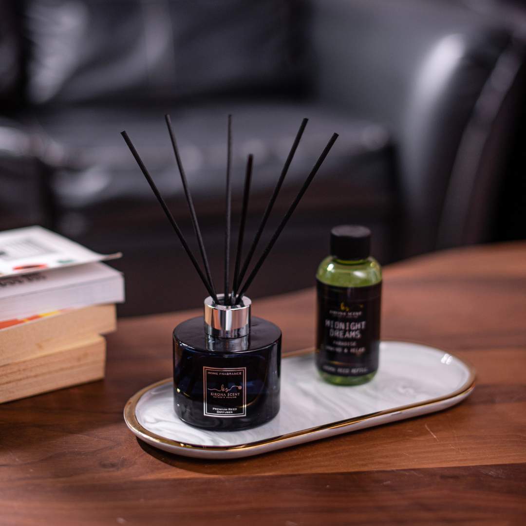 Luxe Reed Diffuser - Scented with Essential Oils | Kirona Scent SG