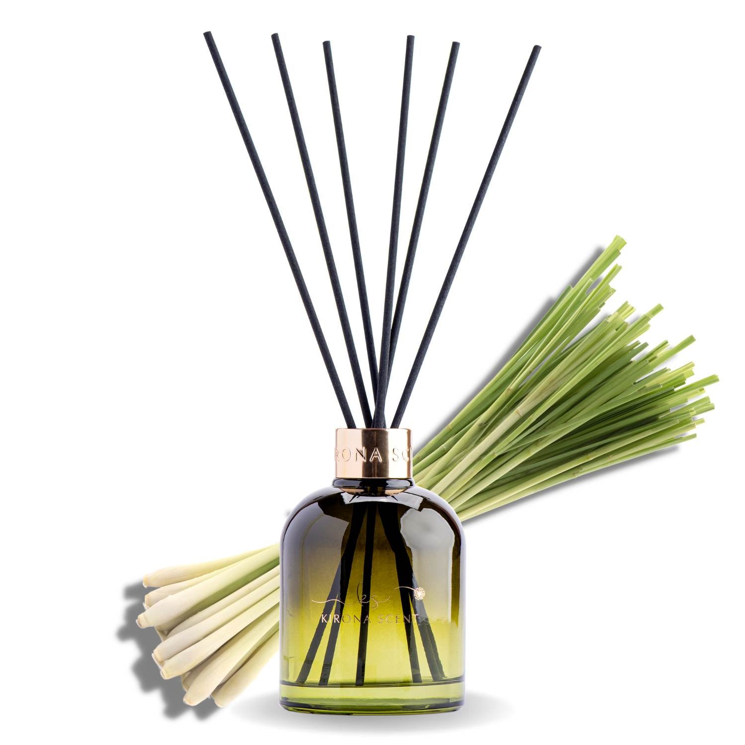 Lemongrass Posh Reed Diffuser (Jade Green) – Kirona Scent