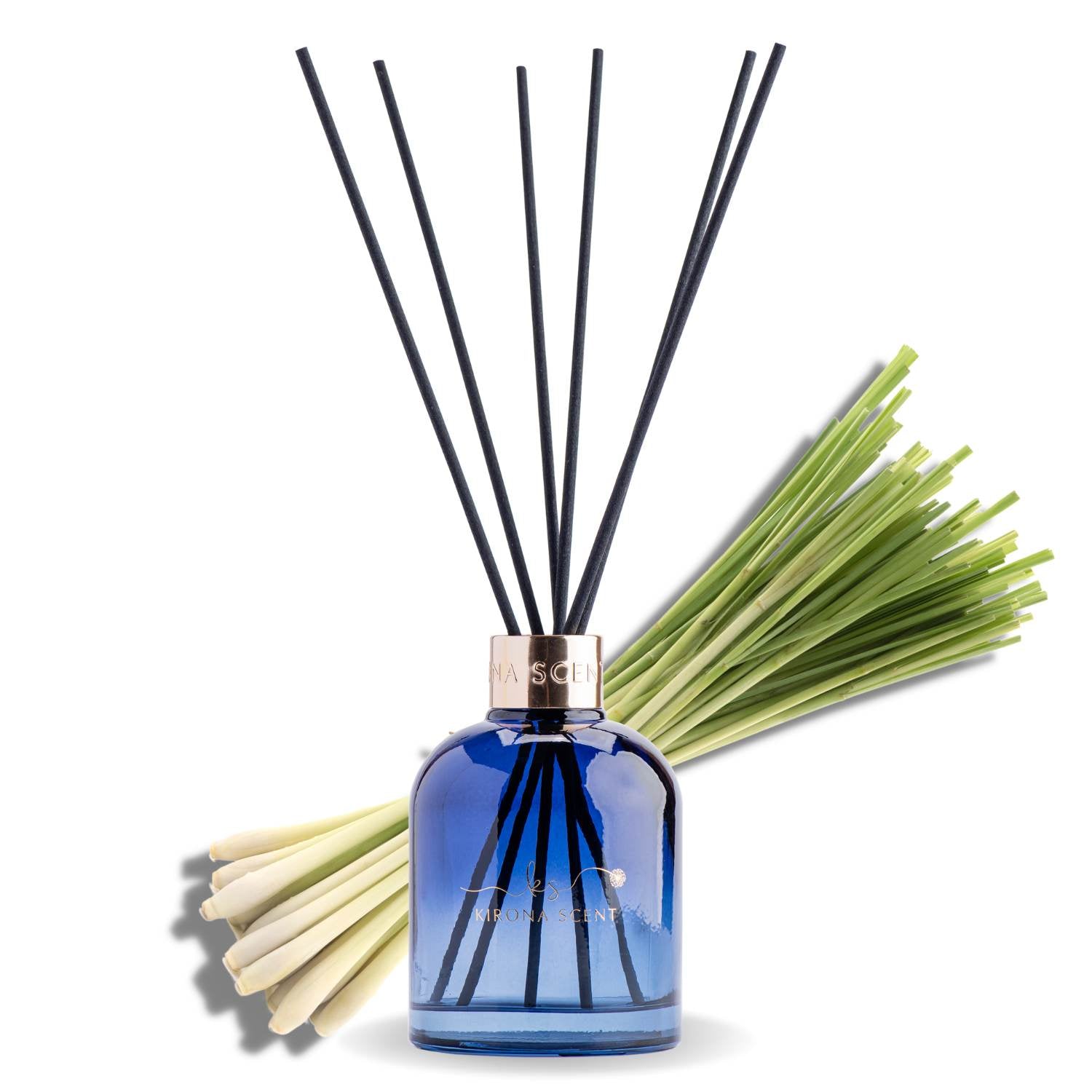 Posh Diffusers Lemongrass Posh Reed Diffuser (Royal Blue) – Kirona Scent