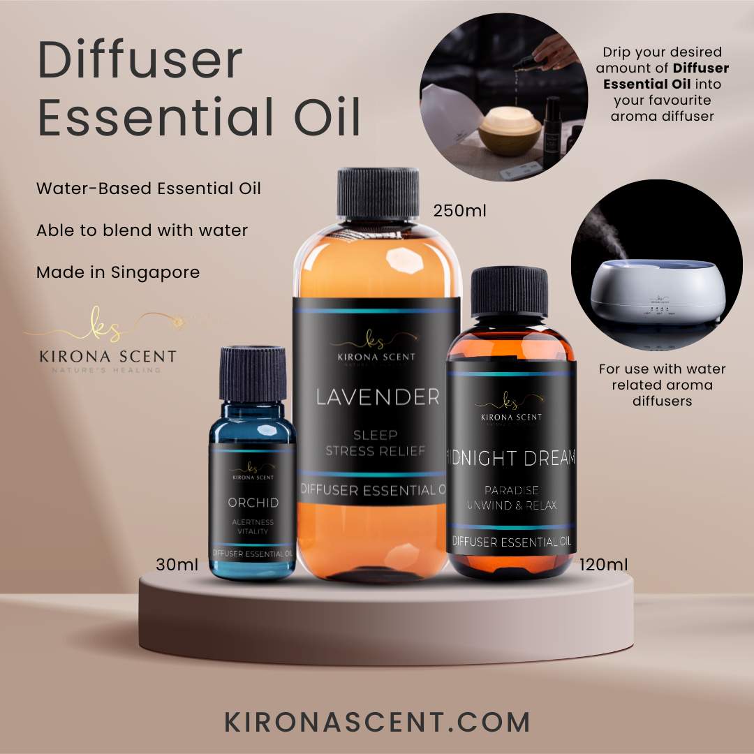 120ml Diffuser Essential Oil (Bundle of 4)